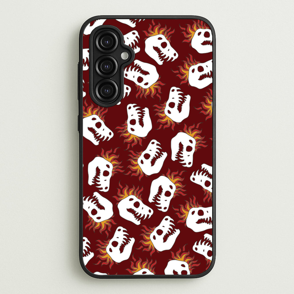 Bone Pattern - Dinosaurs - Dinosaurs Phone Case for Galaxy A14