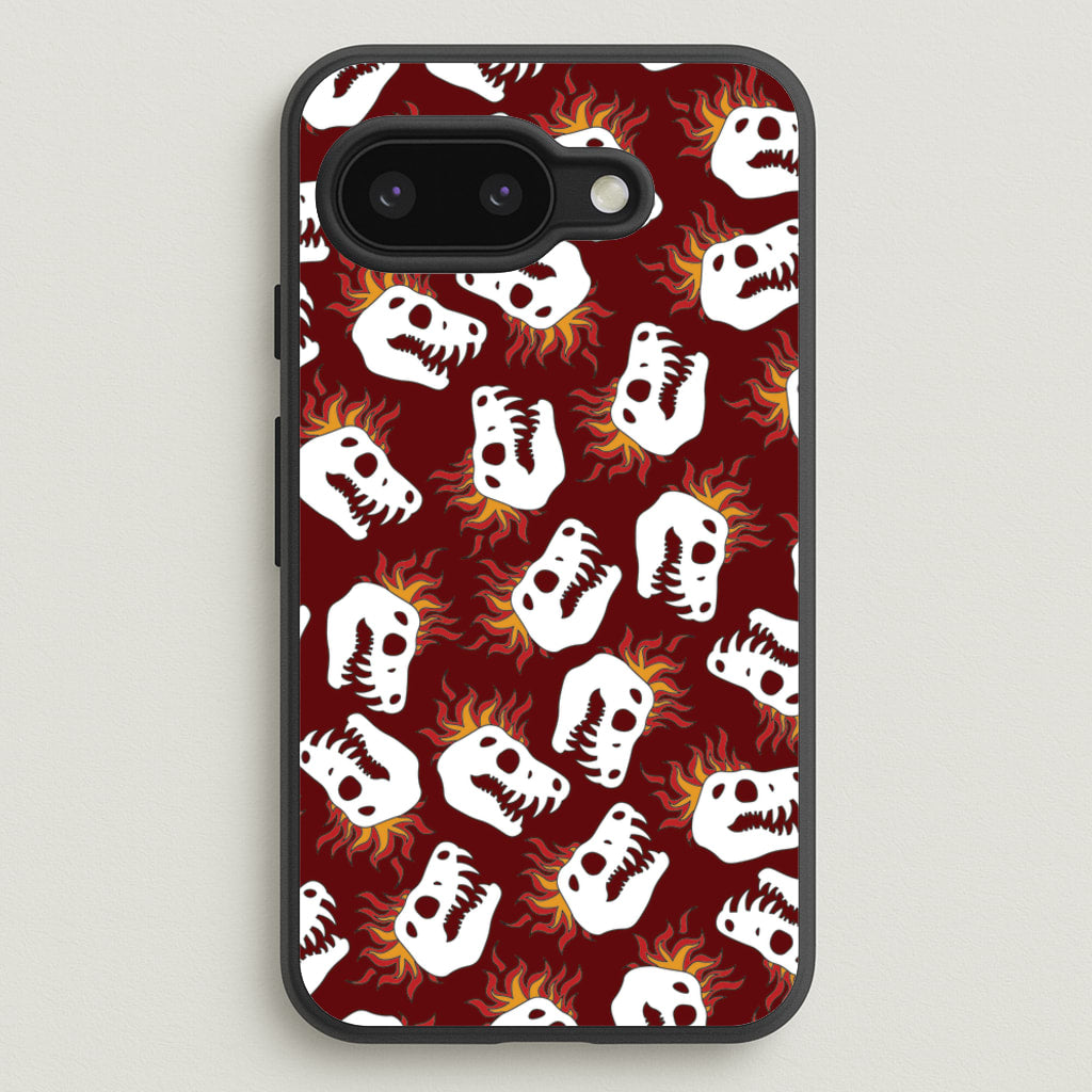 Bone Pattern - Dinosaurs - Dinosaurs Phone Case for Google Pixel 9a