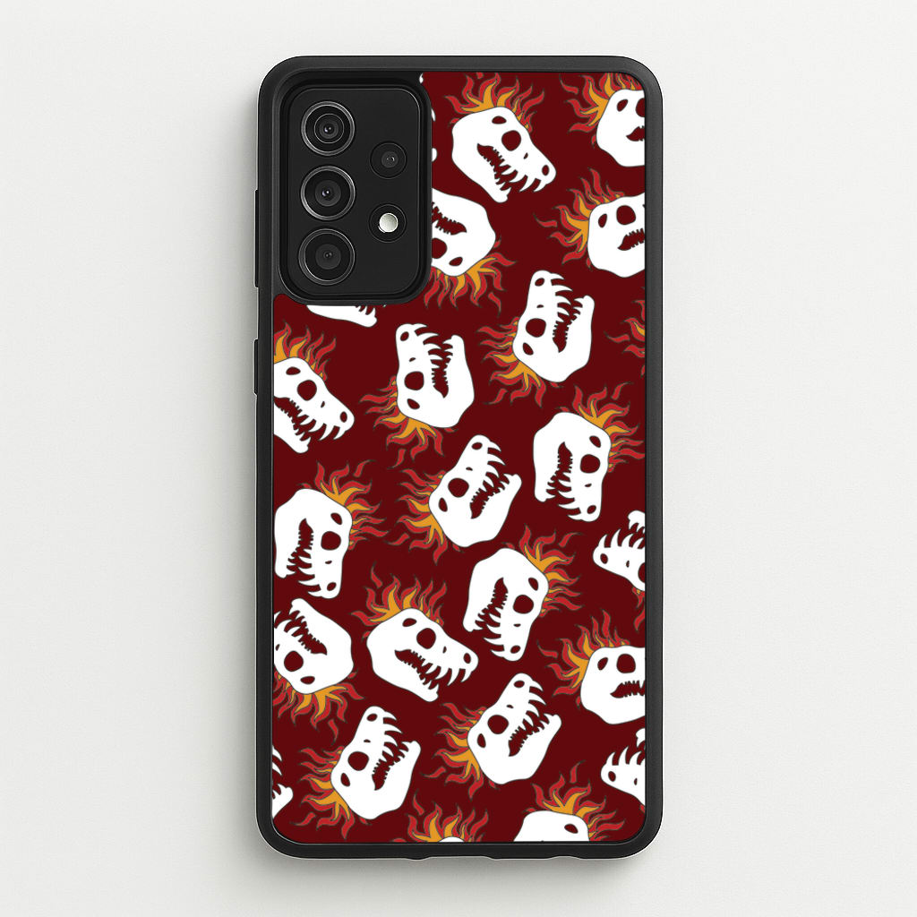 Bone Pattern - Dinosaurs - Dinosaurs Phone Case for Galaxy A52 / A52s