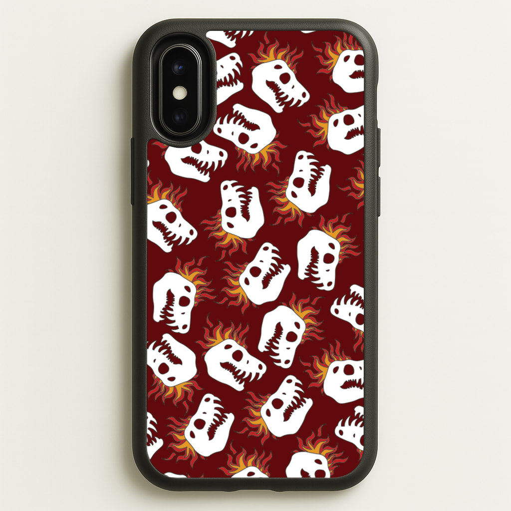 Bone Pattern - Dinosaurs - Dinosaurs Phone Case for iPhone X / XS