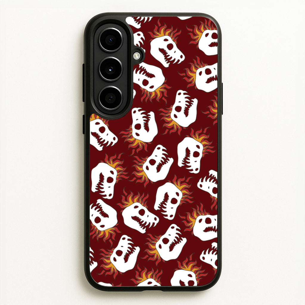 Bone Pattern - Dinosaurs - Dinosaurs Phone Case for Galaxy A56