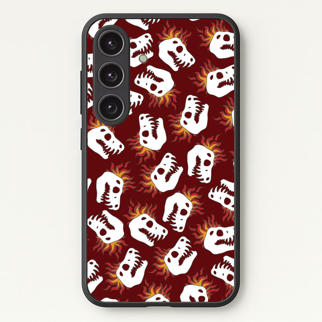 Bone Pattern - Dinosaurs - Dinosaurs Phone Case for Galaxy S24