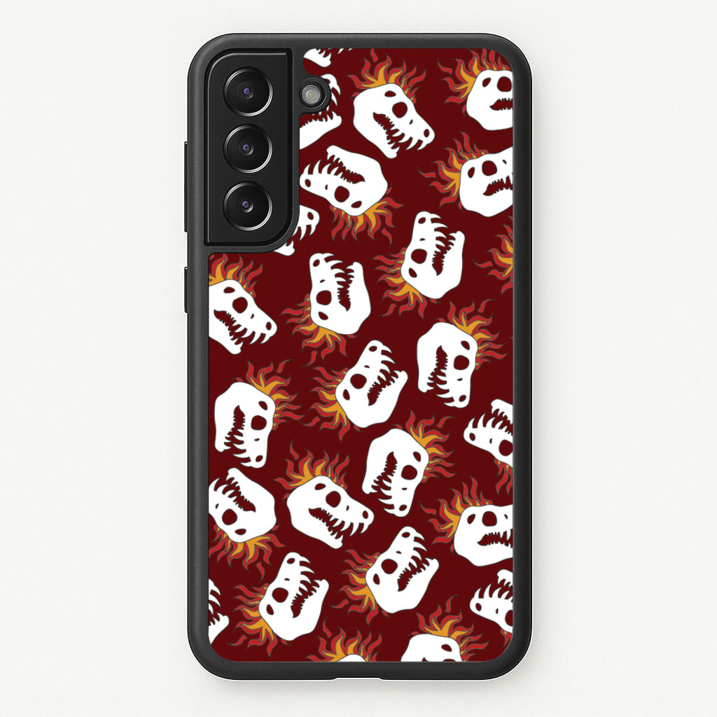 Bone Pattern - Dinosaurs - Dinosaurs Phone Case for Galaxy S21 Plus