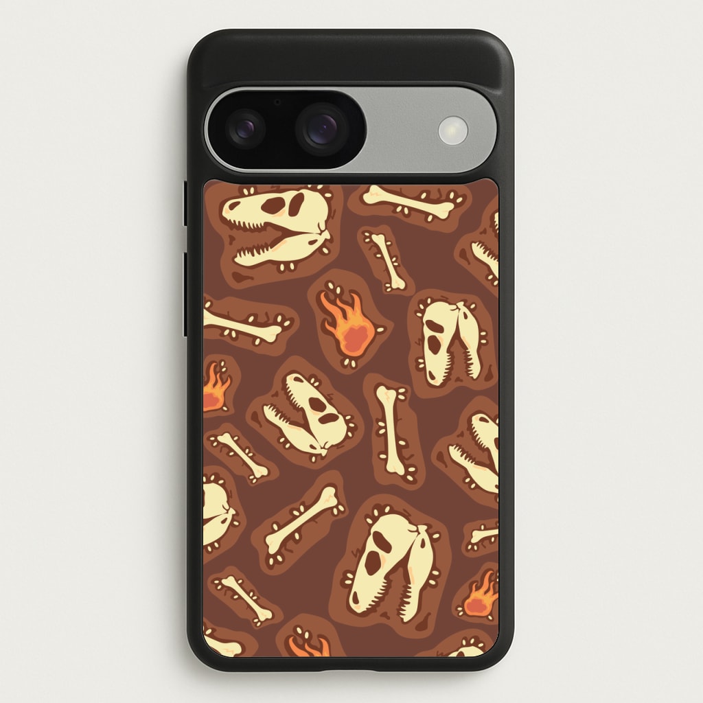 Bones And Skulls - Dinosaurs - Dinosaurs Phone Case for Google Pixel 9 / 9 Pro