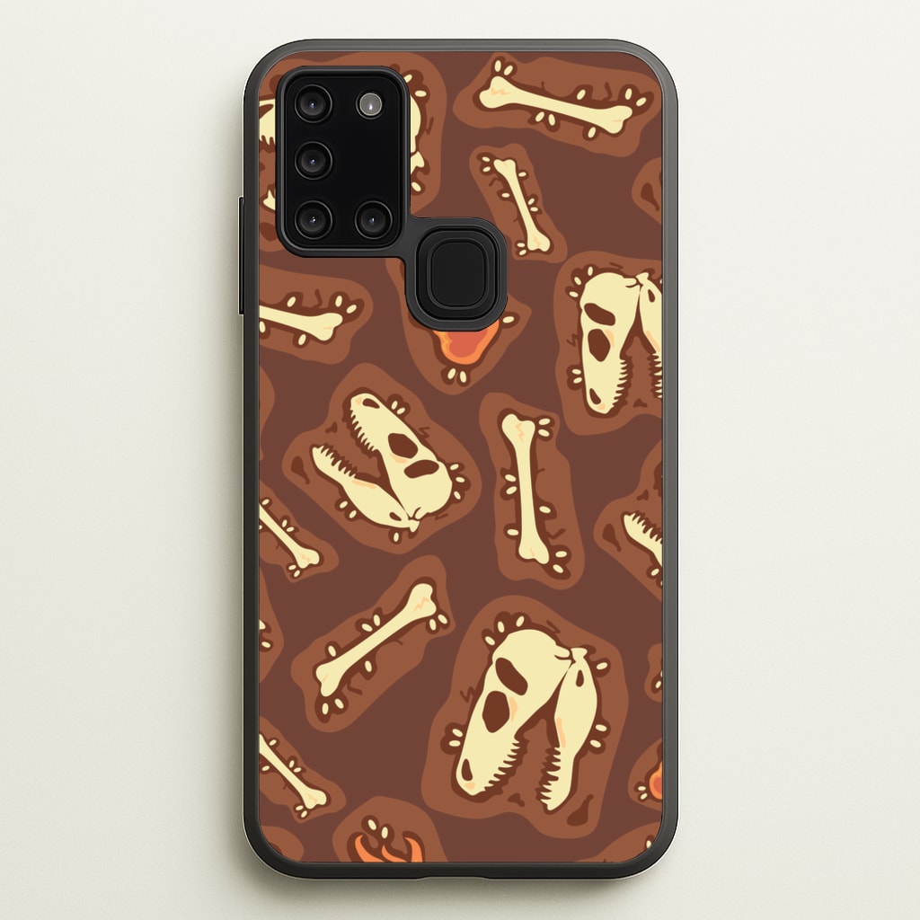 Bones And Skulls - Dinosaurs - Dinosaurs Phone Case for Galaxy A21s