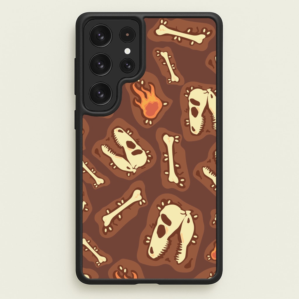 Bones And Skulls - Dinosaurs - Dinosaurs Phone Case for Galaxy S22 Ultra