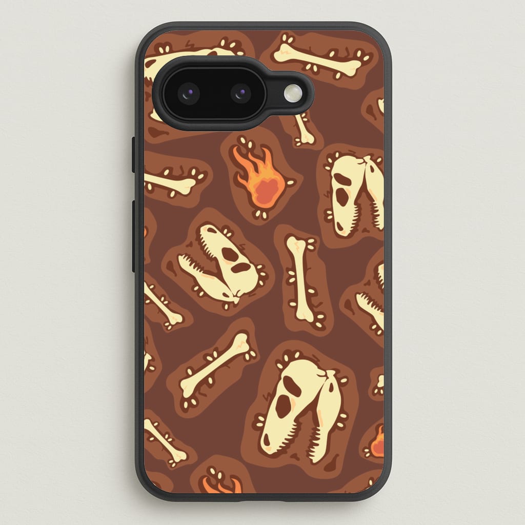 Bones And Skulls - Dinosaurs - Dinosaurs Phone Case for Google Pixel 9a