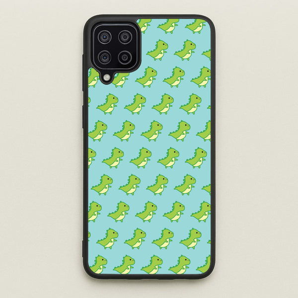 Green Dinosaurs Pattern - Dinosaurs - Dinosaurs Phone Case for Galaxy A12