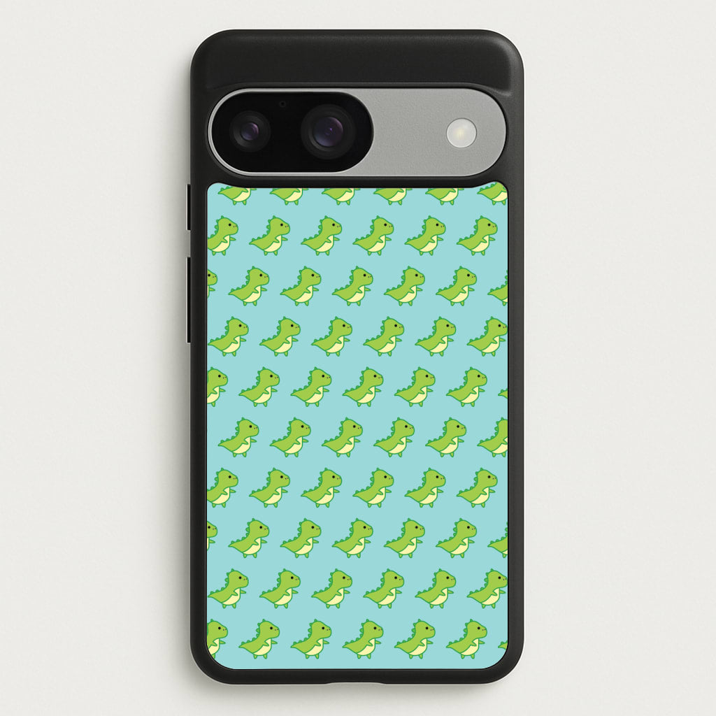 Green Dinosaurs Pattern - Dinosaurs - Dinosaurs Phone Case for Google Pixel 9 / 9 Pro