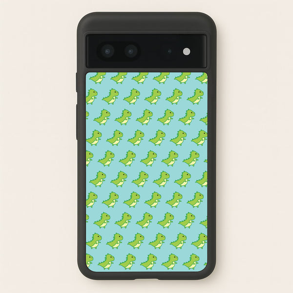 Green Dinosaurs Pattern - Dinosaurs - Dinosaurs Phone Case for Google Pixel 7