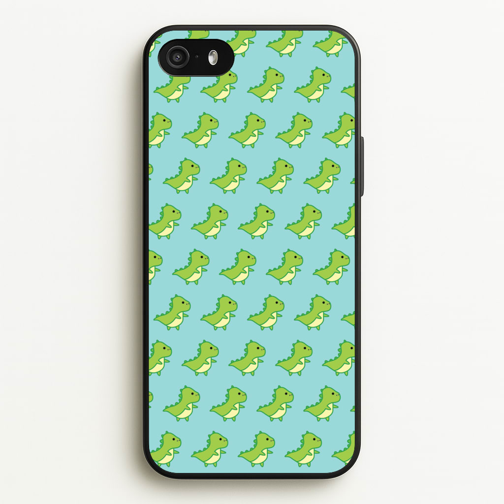 Green Dinosaurs Pattern - Dinosaurs - Dinosaurs Phone Case for iPhone 5 / 5s / SE 2016