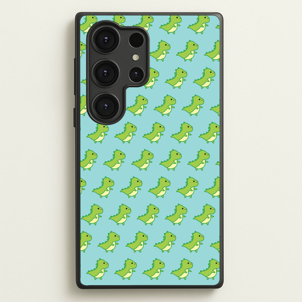 Green Dinosaurs Pattern - Dinosaurs - Dinosaurs Phone Case for Galaxy S25 Ultra