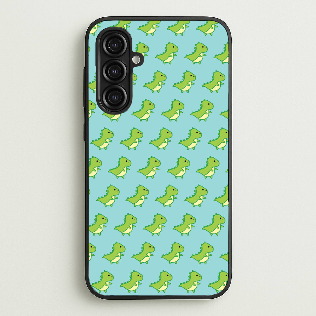 Green Dinosaurs Pattern - Dinosaurs - Dinosaurs Phone Case for Galaxy A16
