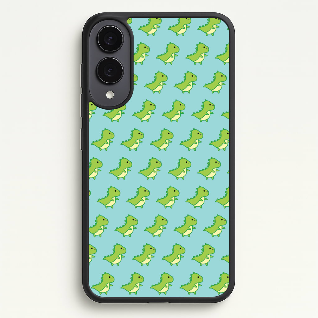 Green Dinosaurs Pattern - Dinosaurs - Dinosaurs Phone Case for Galaxy S25 Edge
