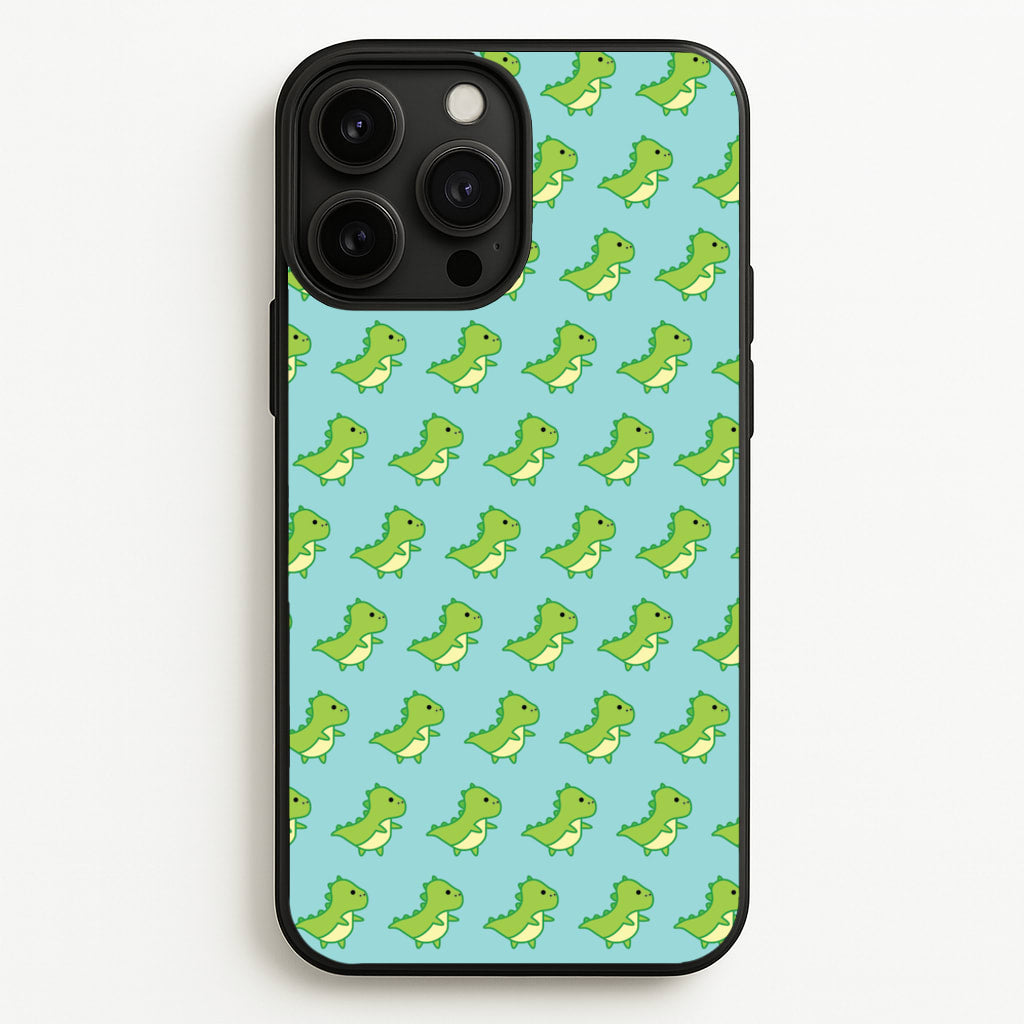 Green Dinosaurs Pattern - Dinosaurs - Dinosaurs Phone Case for iPhone 13 Pro Max