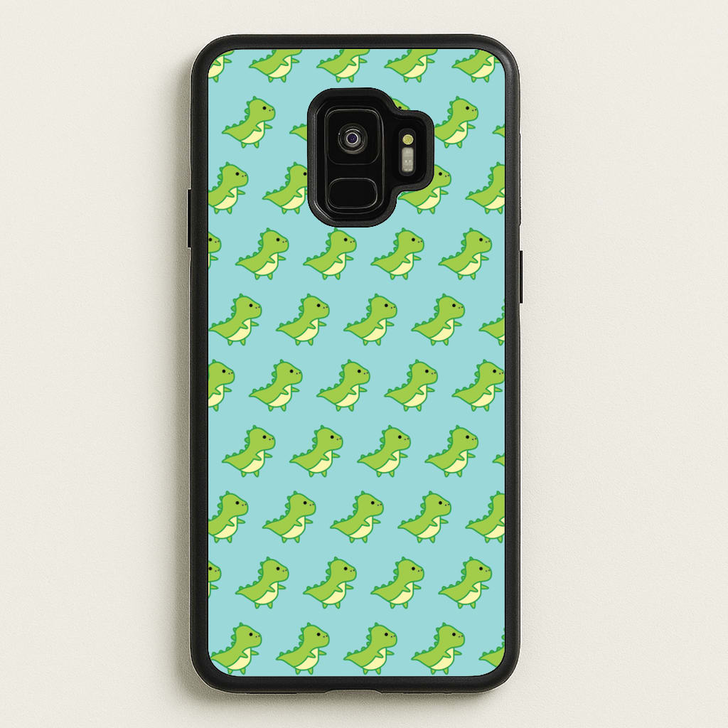 Green Dinosaurs Pattern - Dinosaurs - Dinosaurs Phone Case for Galaxy S9