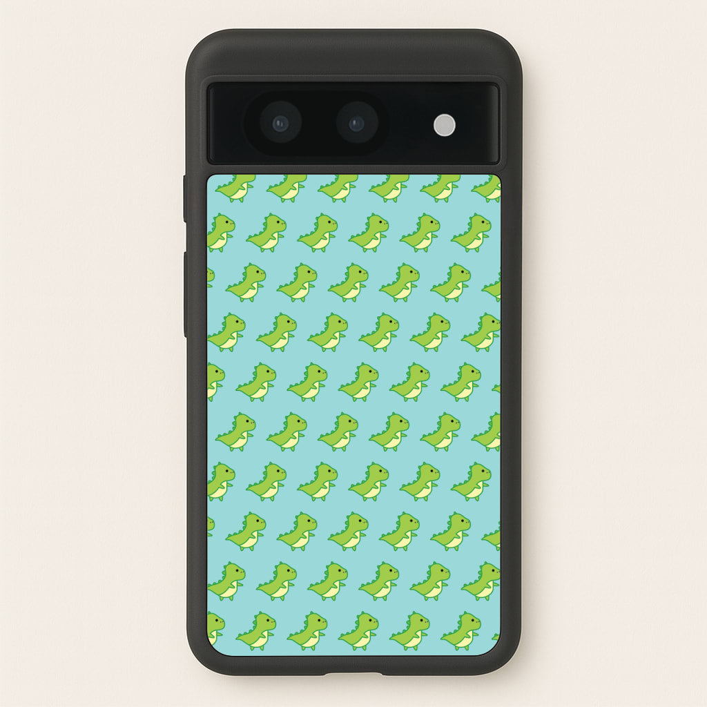 Green Dinosaurs Pattern - Dinosaurs - Dinosaurs Phone Case for Google Pixel 8a