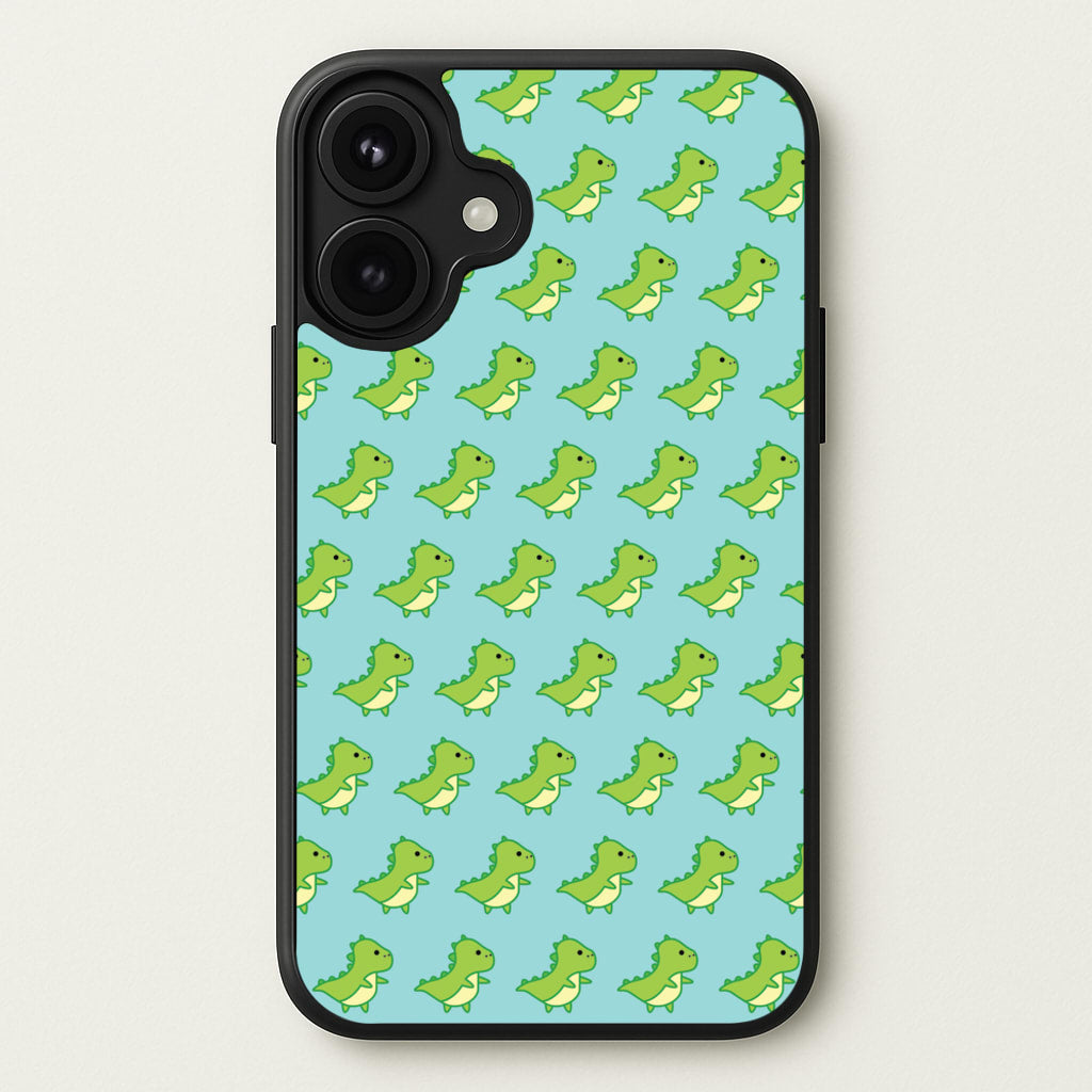 Green Dinosaurs Pattern - Dinosaurs Phone Case for iPhone 17
