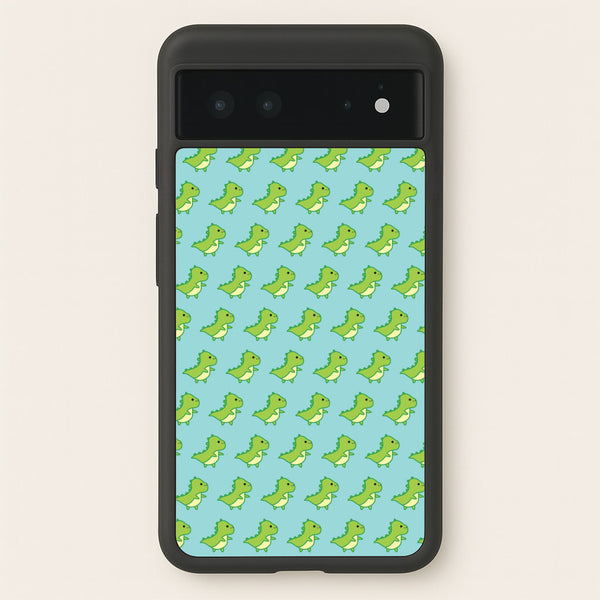 Green Dinosaurs Pattern - Dinosaurs - Dinosaurs Phone Case for Google Pixel 6