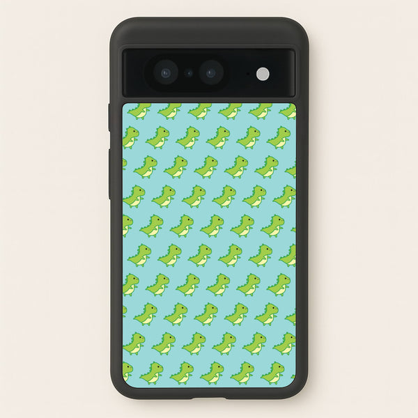Green Dinosaurs Pattern - Dinosaurs - Dinosaurs Phone Case for Google Pixel 8