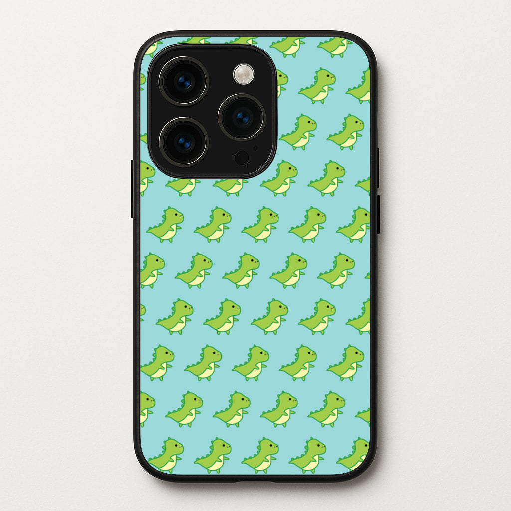 Green Dinosaurs Pattern - Dinosaurs - Dinosaurs Phone Case for iPhone 14 Pro Max