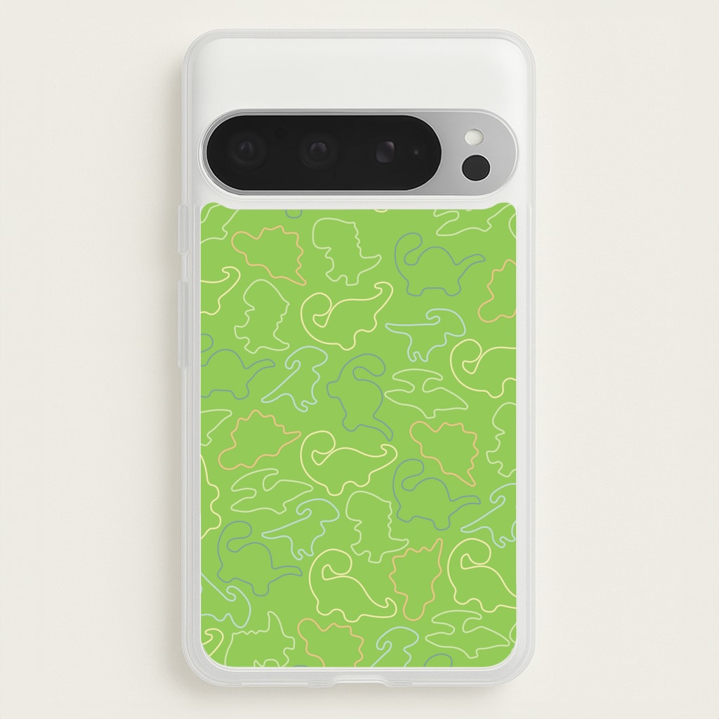 Outline Pattern - Dinosaurs - Dinosaurs Phone Case for Google Pixel 9 Pro XL