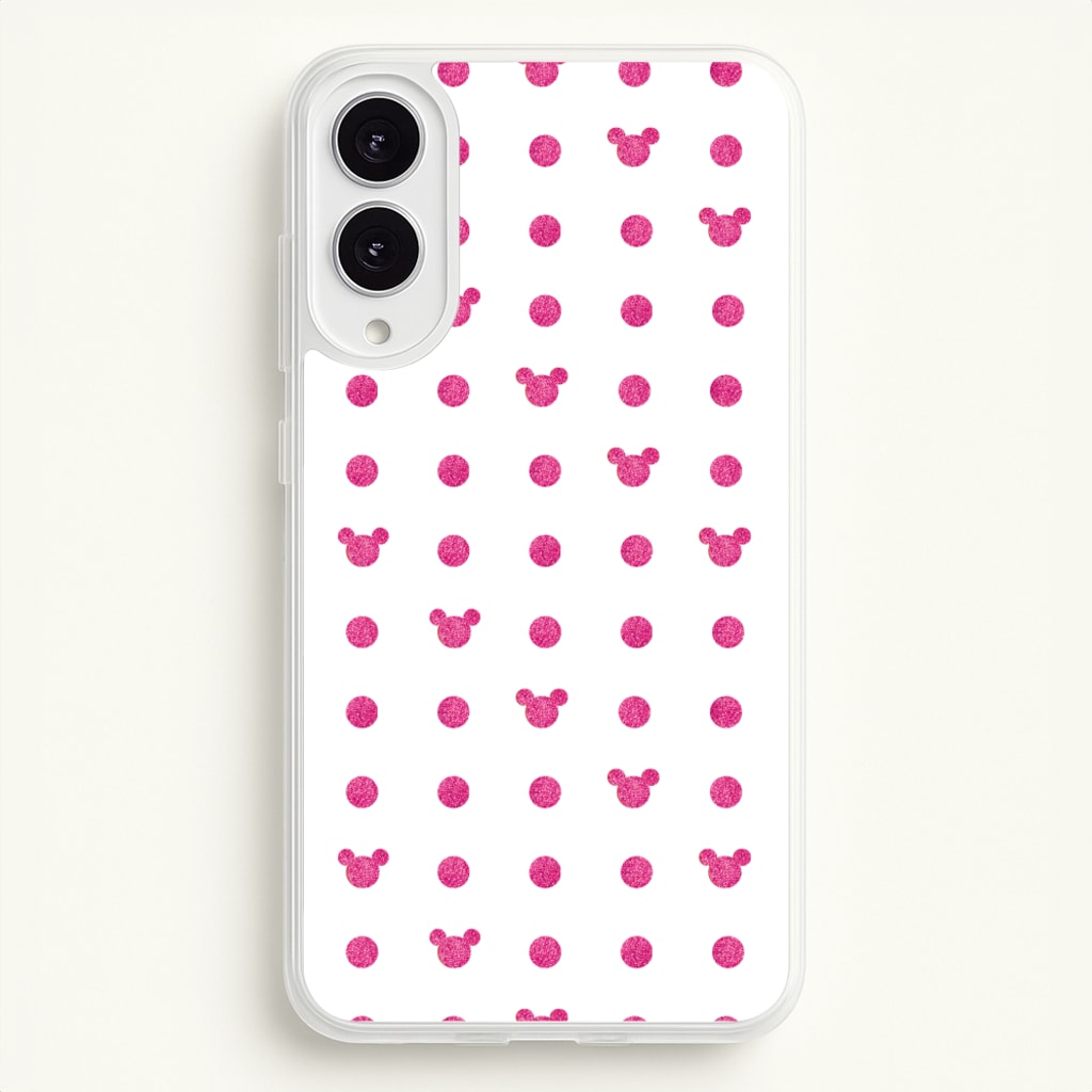 Mickey Polkadot White Fairytale - Disney Phone Case for Galaxy S25 Edge