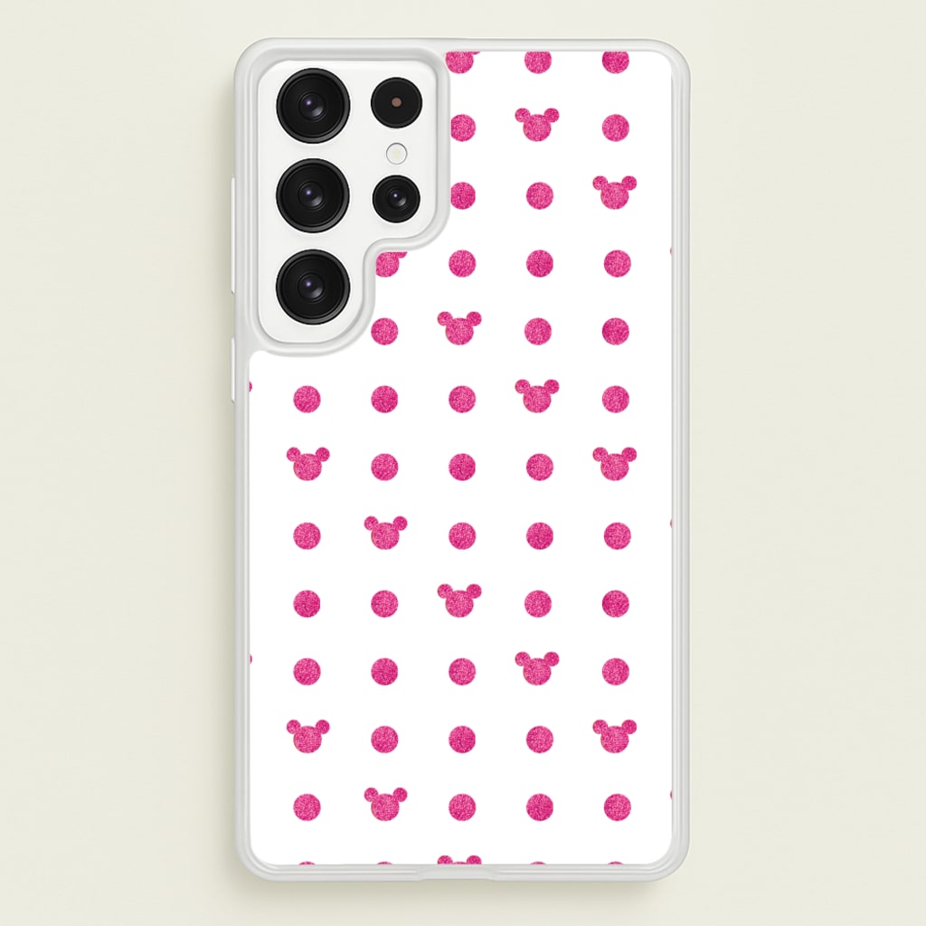 Mickey Polkadot White Fairytale - Disney Phone Case for Galaxy S23 Ultra