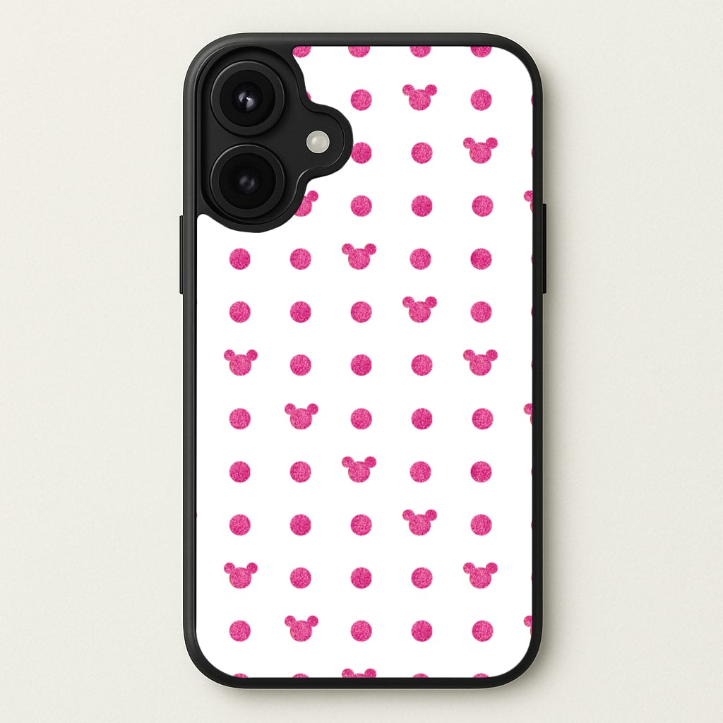 Mickey Polkadot White Fairytale Phone Case for iPhone 17