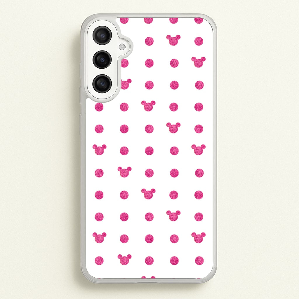 Mickey Polkadot White Fairytale - Disney Phone Case for Galaxy A34