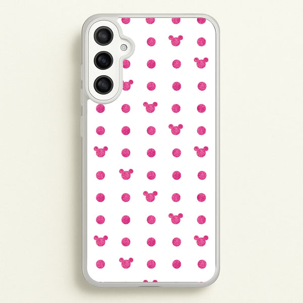 Mickey Polkadot White Fairytale - Disney Phone Case for Galaxy A34