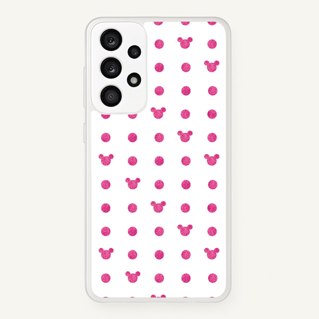 Mickey Polkadot White Fairytale - Disney Phone Case for Galaxy A53