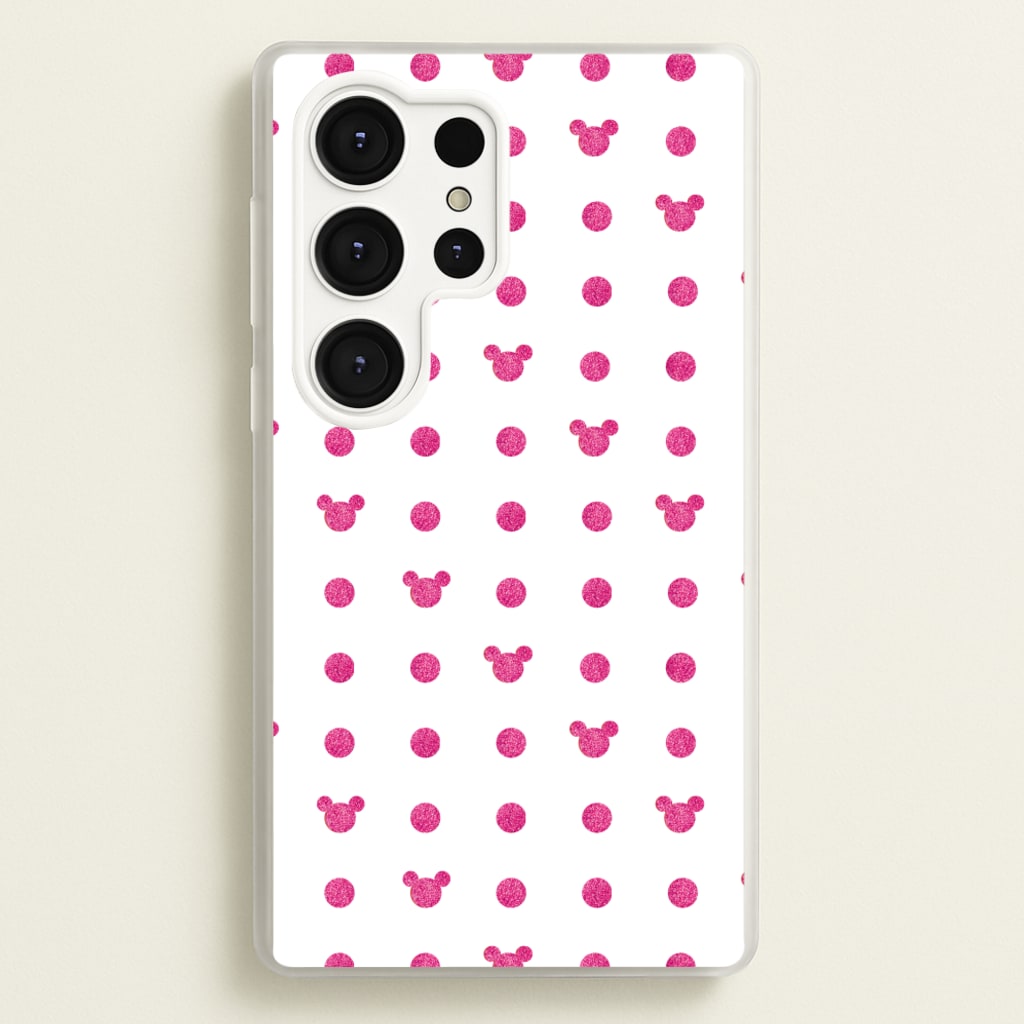 Mickey Polkadot White Fairytale - Disney Phone Case for Galaxy S25 Ultra