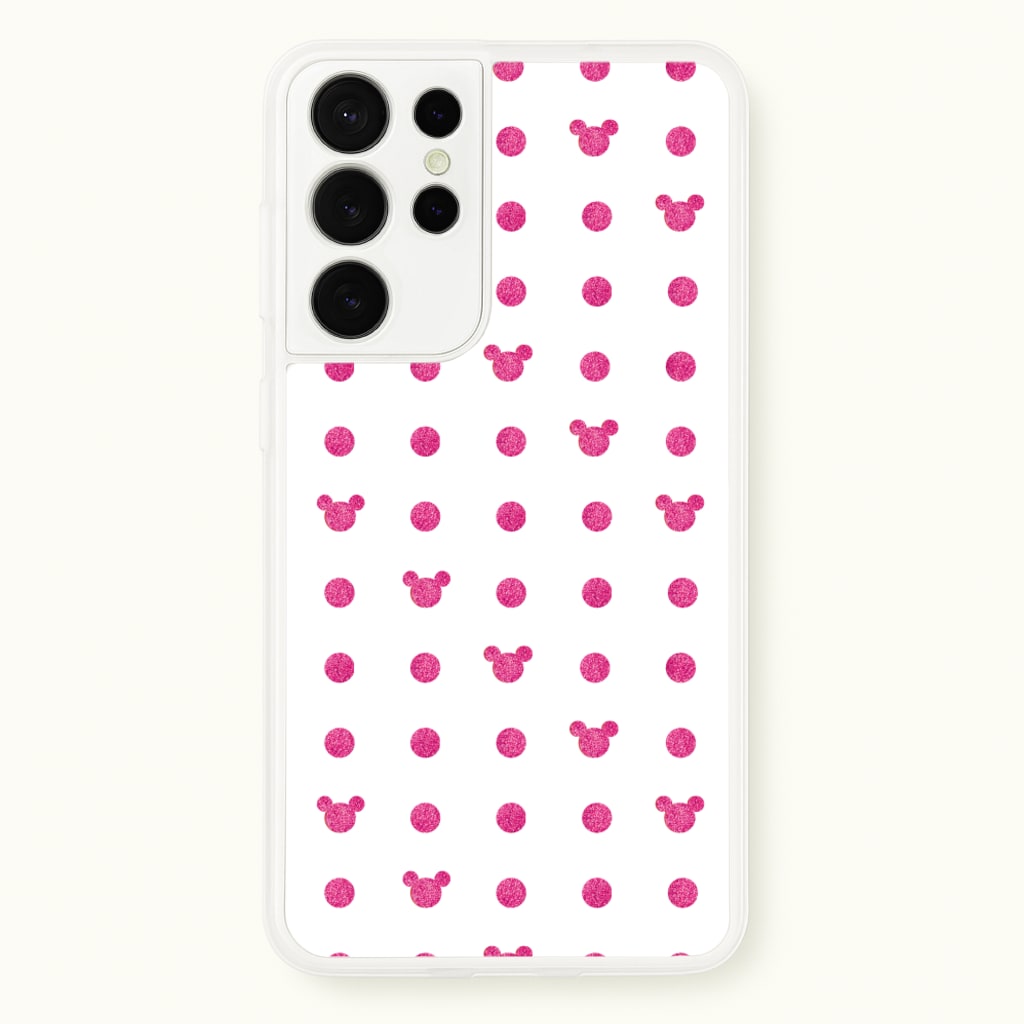 Mickey Polkadot White Fairytale - Disney Phone Case for Galaxy S21 Ultra