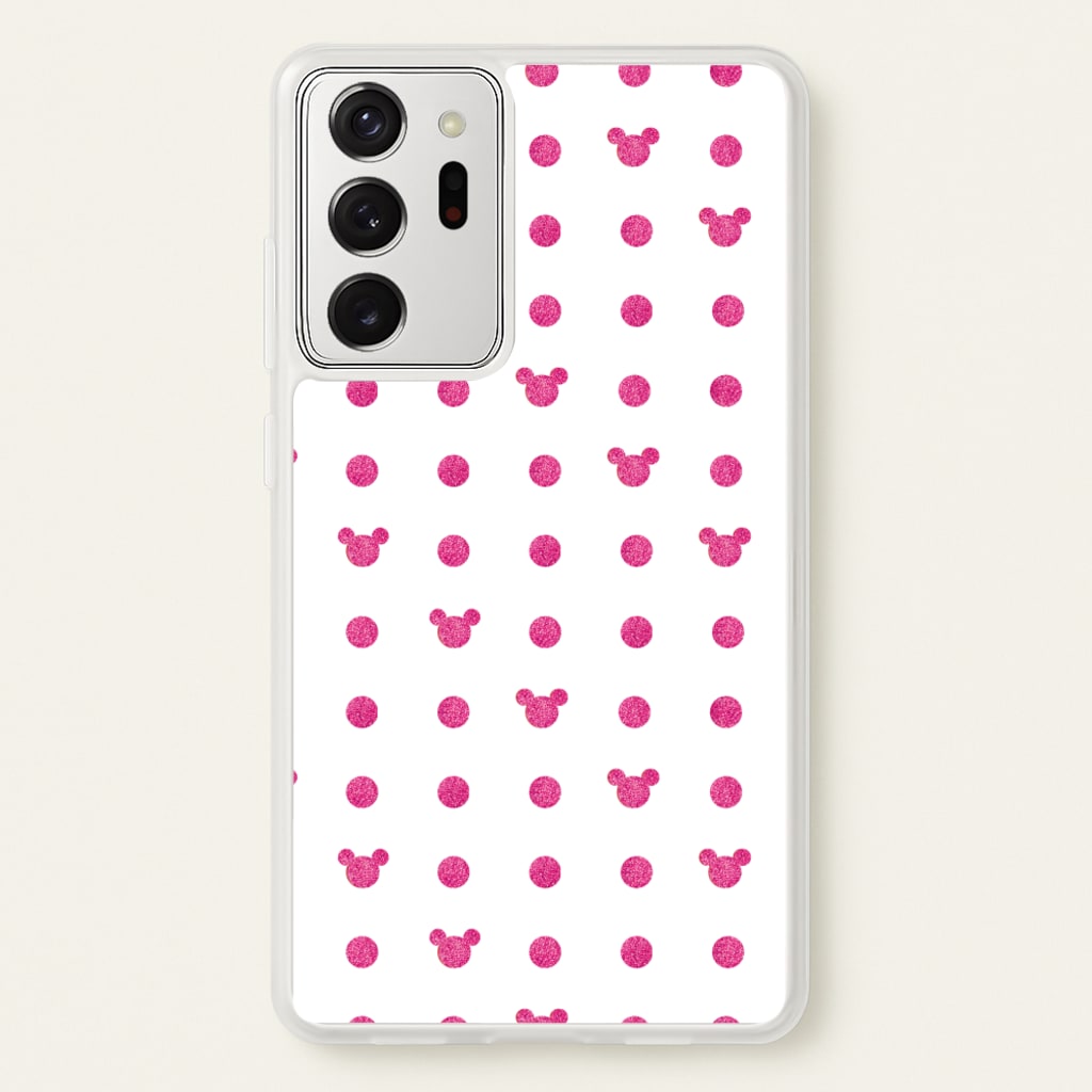 Mickey Polkadot White Fairytale - Disney Phone Case for Galaxy Note 20 Ultra