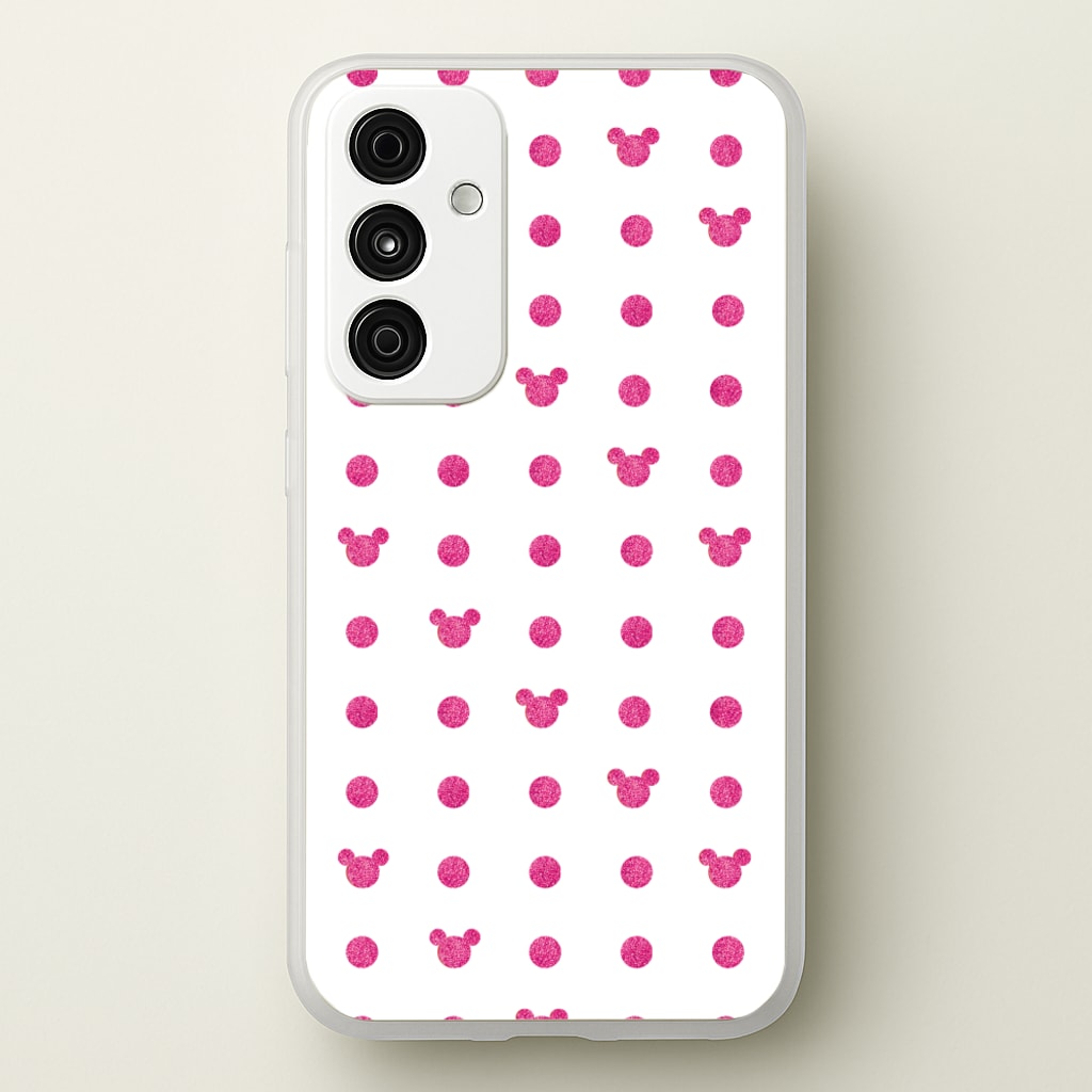 Mickey Polkadot White Fairytale - Disney Phone Case for Galaxy A35