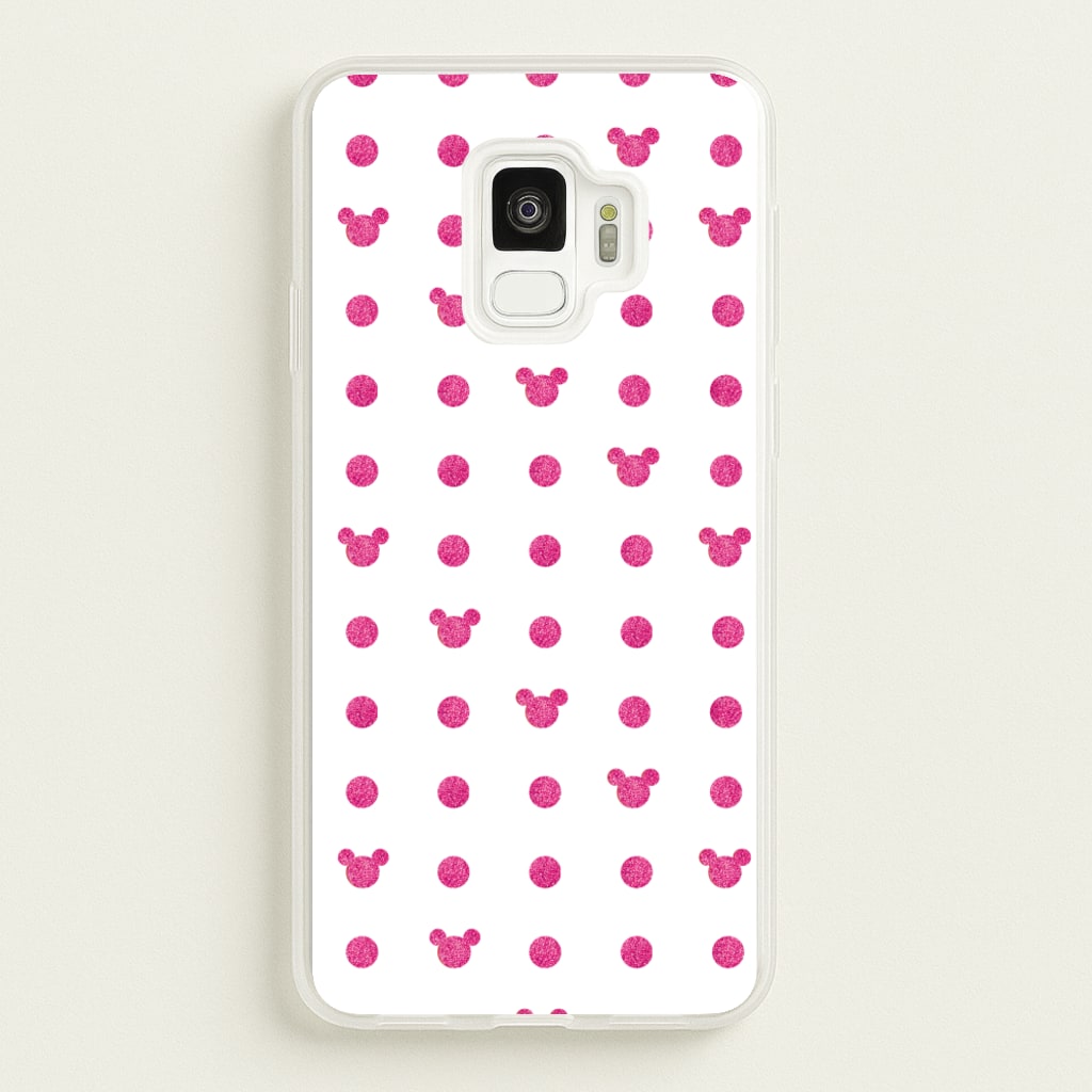 Mickey Polkadot White Fairytale - Disney Phone Case for Galaxy S9