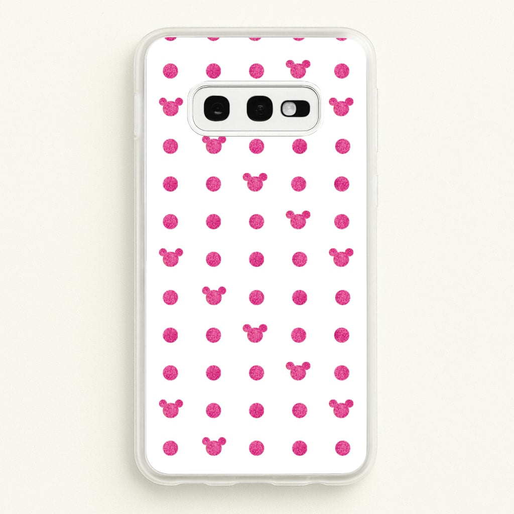 Mickey Polkadot White Fairytale - Disney Phone Case for Galaxy S10e