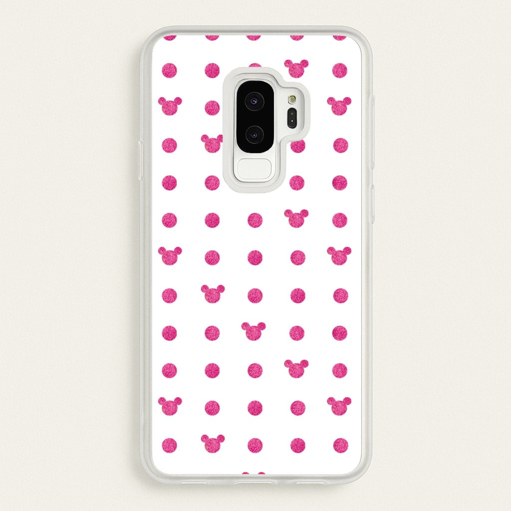 Mickey Polkadot White Fairytale - Disney Phone Case for Galaxy S9 Plus