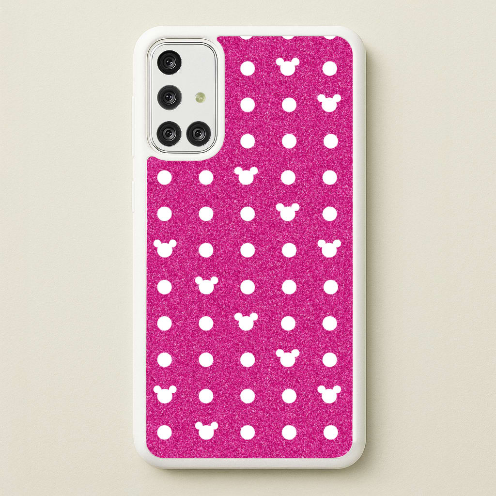Mickey Polkadot Pink Fairytale - Disney Phone Case for Galaxy A71