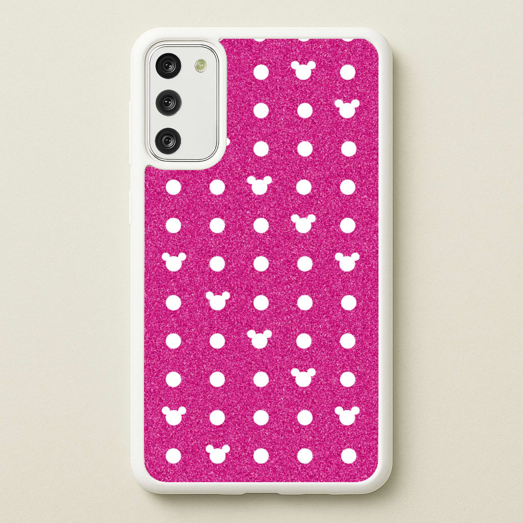 Mickey Polkadot Pink Fairytale - Disney Phone Case for Galaxy A41