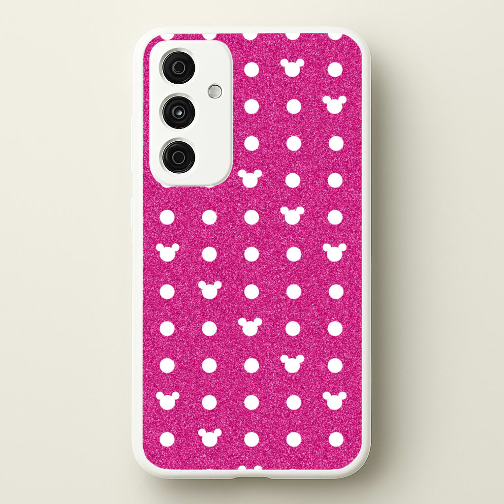 Mickey Polkadot Pink Fairytale - Disney Phone Case for Galaxy A35