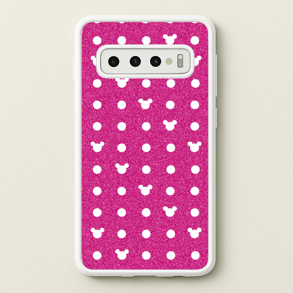 Mickey Polkadot Pink Fairytale - Disney Phone Case for Galaxy S10 Plus