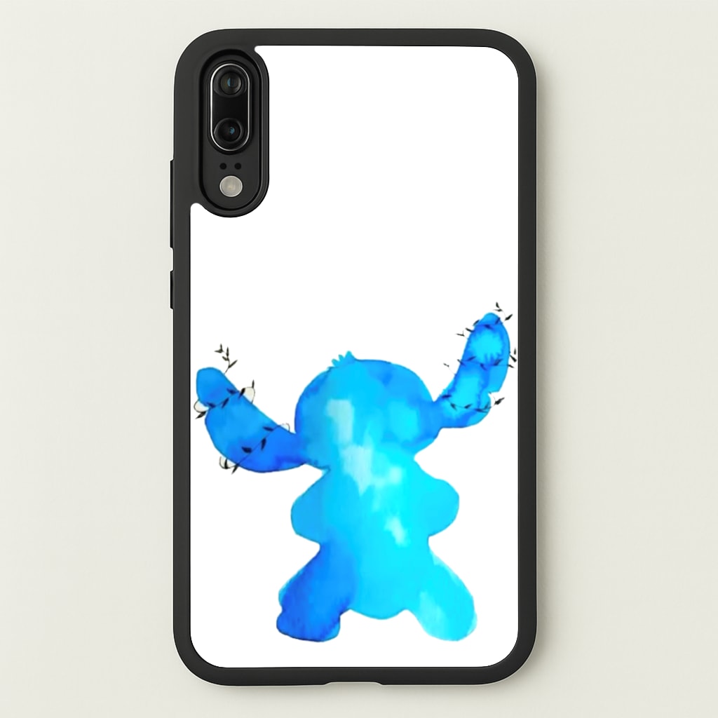 Watercolour Blue Alien Disney - Disney Phone Case for Huawei P20