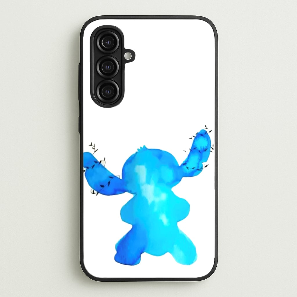 Watercolour Blue Alien Disney - Disney Phone Case for Galaxy A16