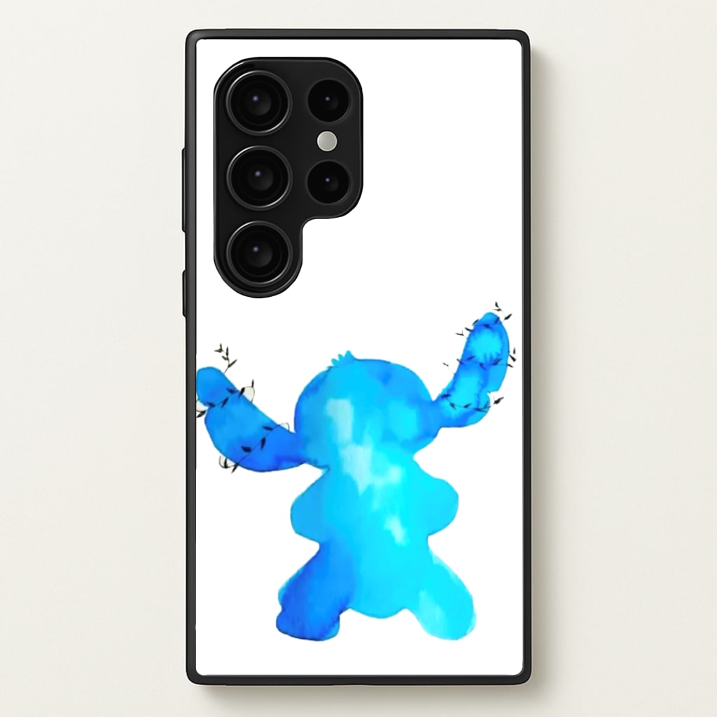 Watercolour Blue Alien Disney - Disney Phone Case for Galaxy S24 Ultra