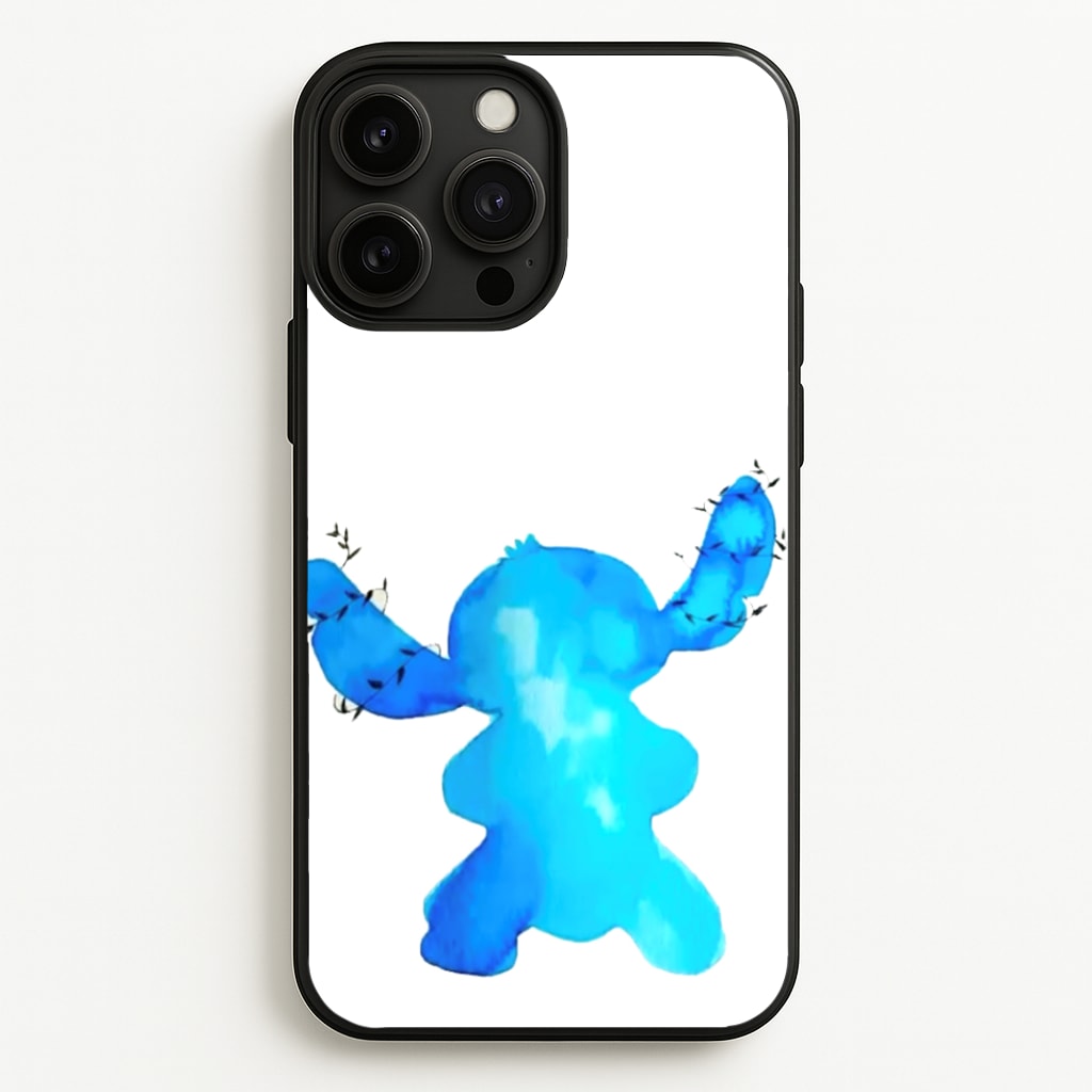 Watercolour Blue Alien Disney - Disney Phone Case for iPhone 13 Pro Max
