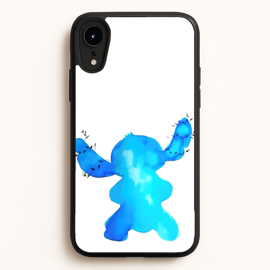 Watercolour Blue Alien Disney - Disney Phone Case for iPhone XR