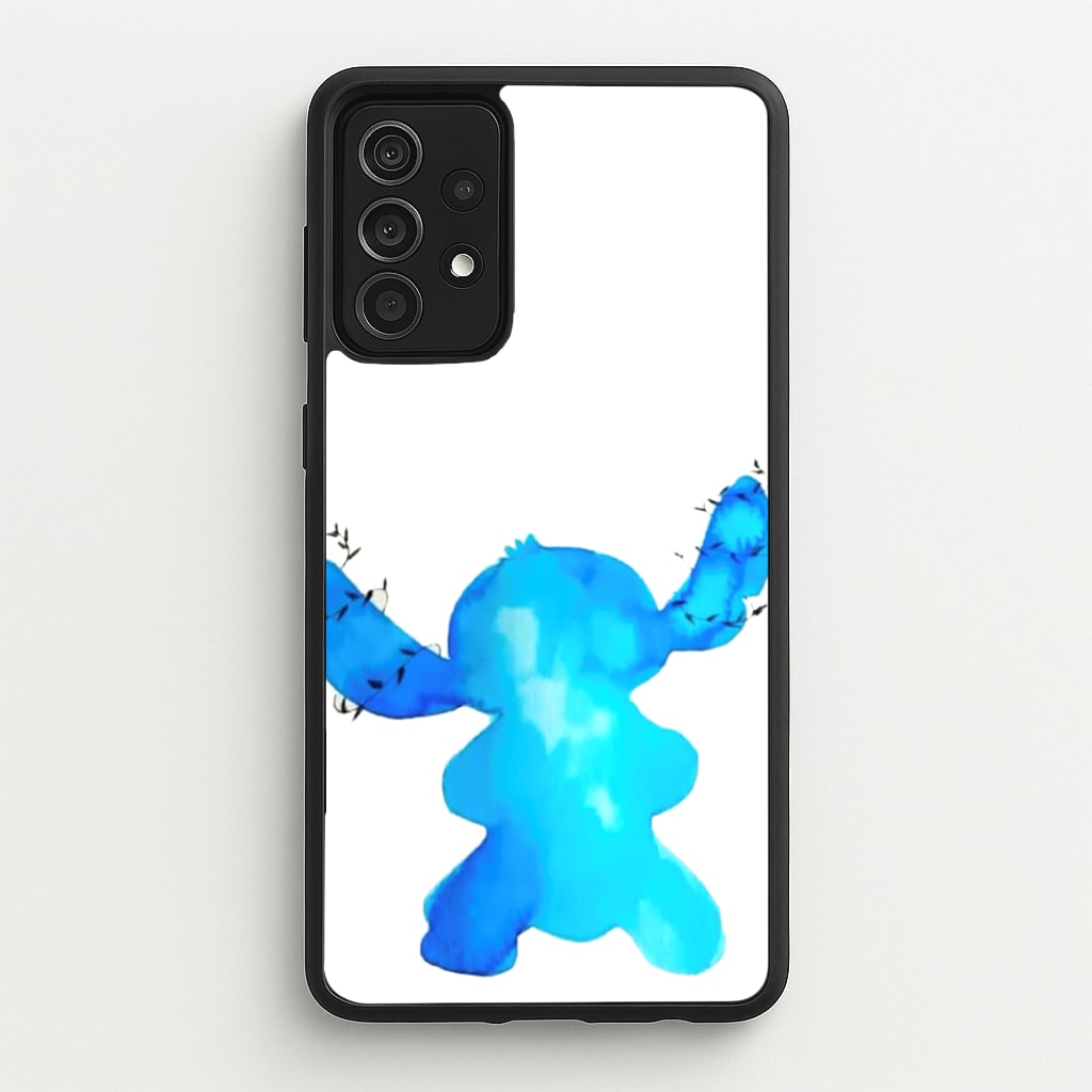 Watercolour Blue Alien Disney - Disney Phone Case for Galaxy A52 / A52s