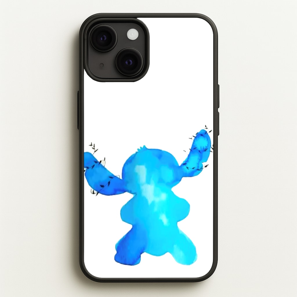 Watercolour Blue Alien Disney - Disney Phone Case for iPhone 13 Mini